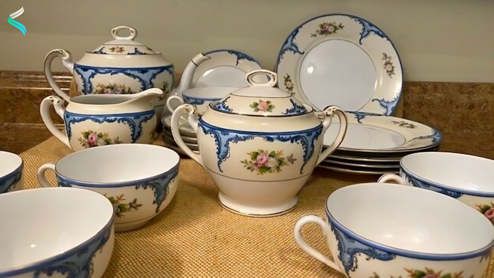 Antiques Tea Set Noritake China 5478 Rose Gold