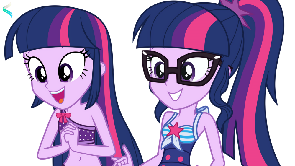 MLP Sci Twi Swimsuit Hat Fanart