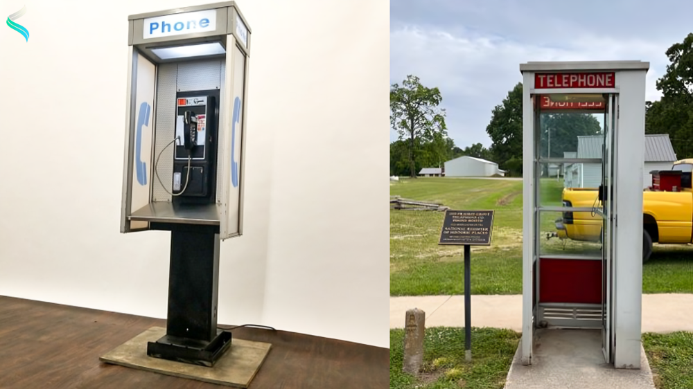 1939s Outdoor Phone Booth in US